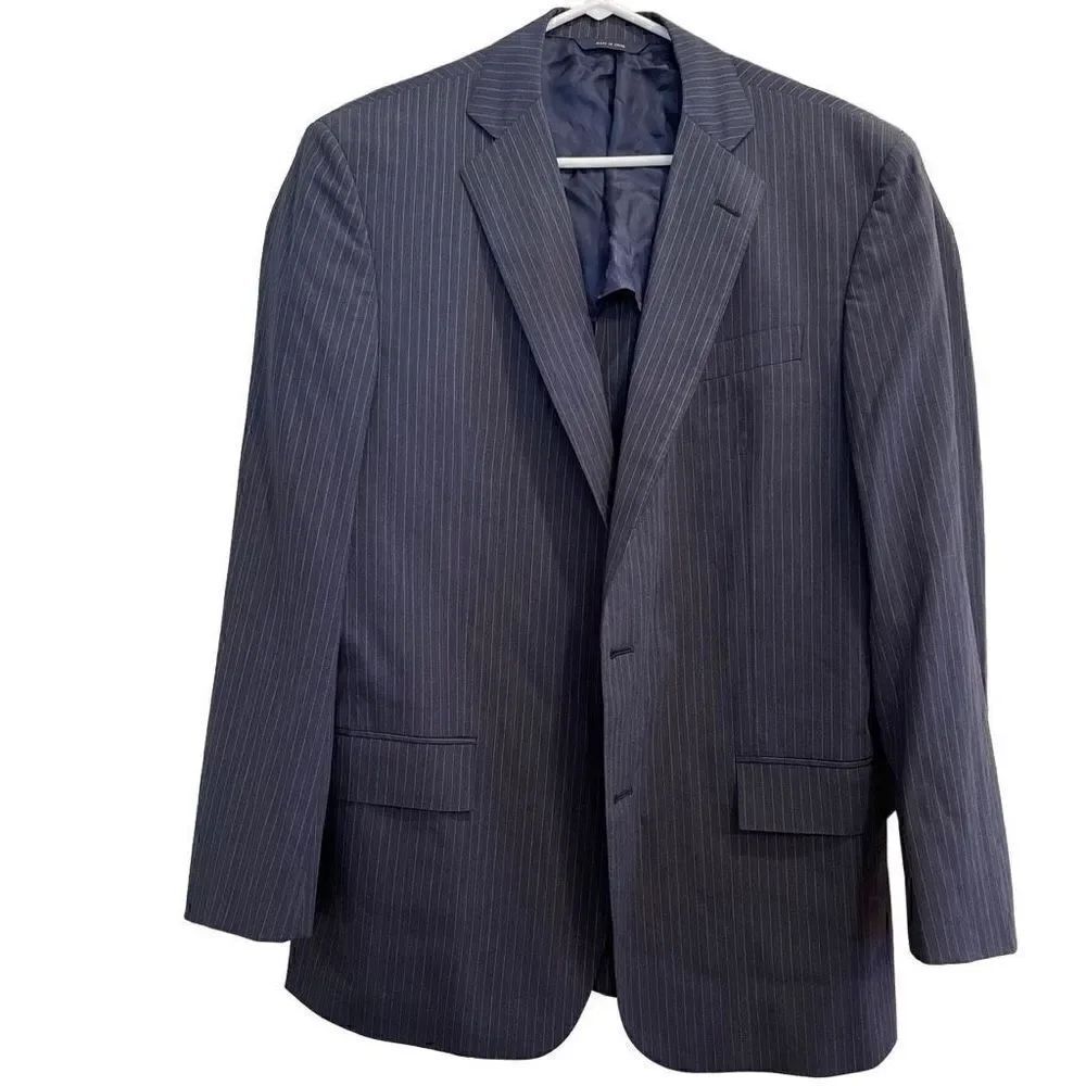 Brooks Brothers Men’s Sportcoat Jacket Regent BrooksCool Wool Blend Navy/Gray Pi